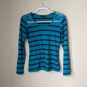 Blue striped blouse